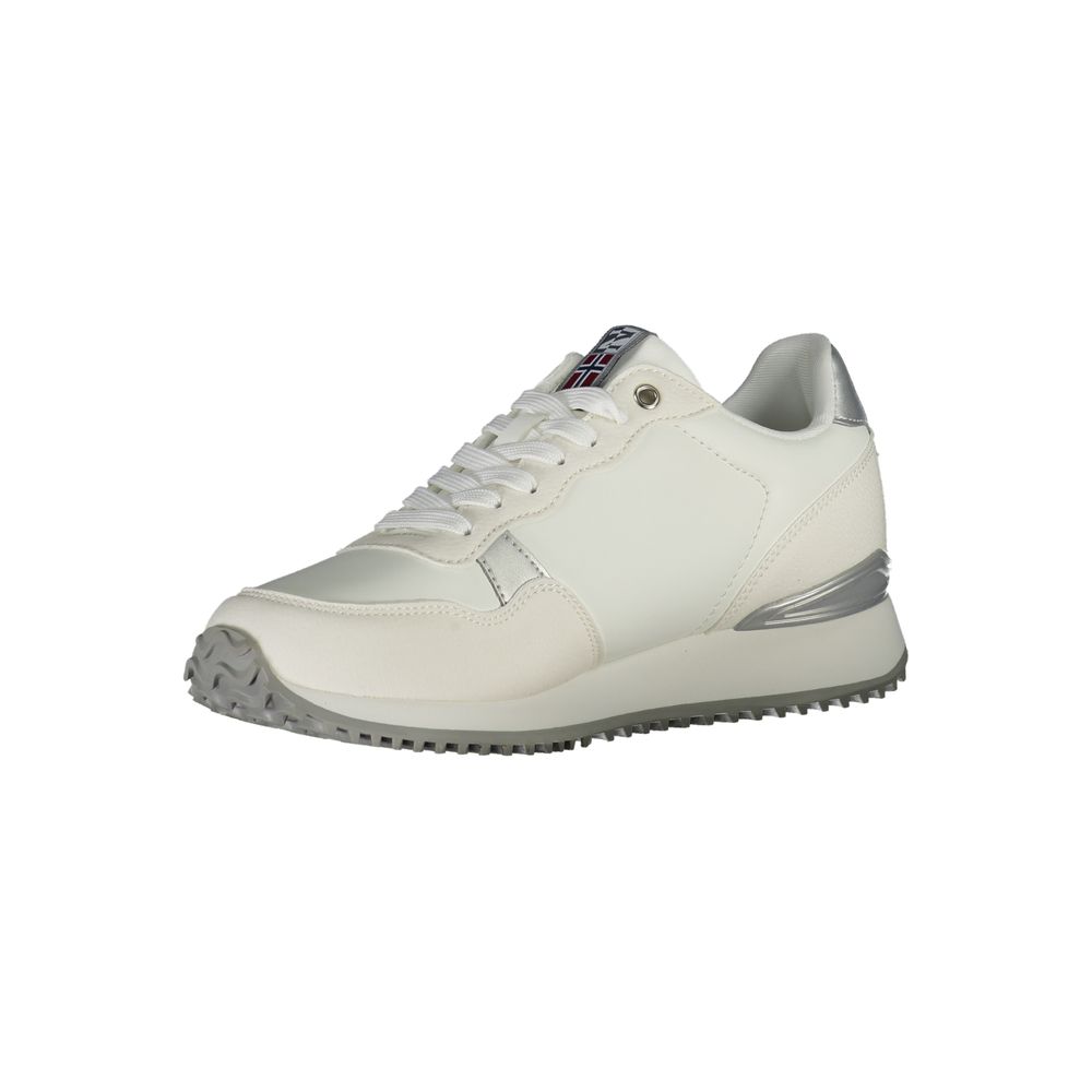 Napapijri Bianco Polyurethane Women Sneaker | Regal Royce