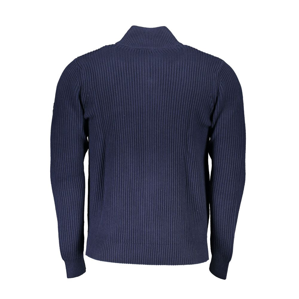 North Sails Blue Cotton Men Cardigan | Regal Royce