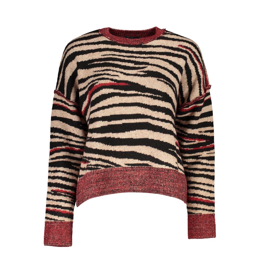 Desigual Red Fabric Sweater