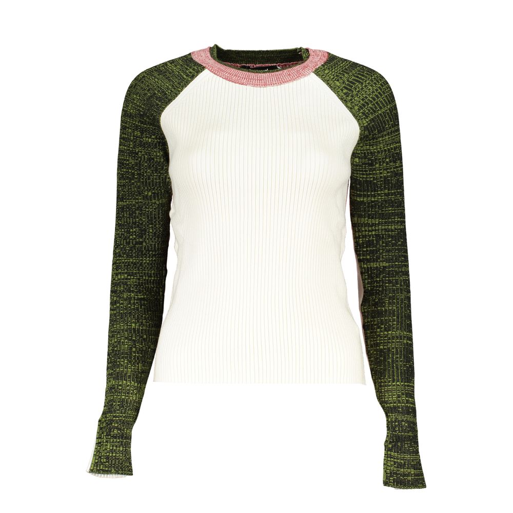 Desigual White Viscose Women Sweater | Regal Royce