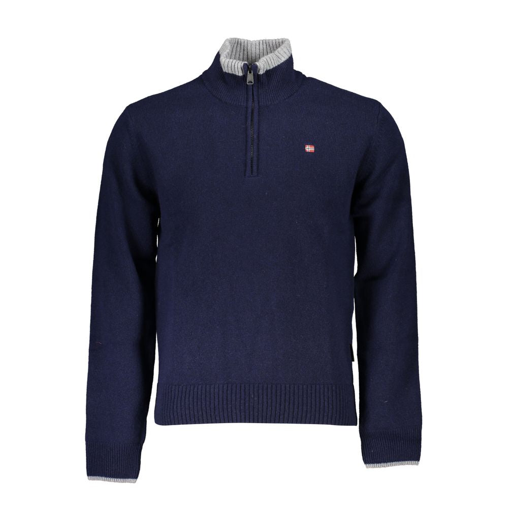 Napapijri Blue Tessuto Men's Sweater | Regal Royce