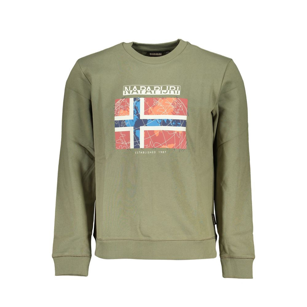 Napapijri Verde Cotton Men's Sweatshirt | Regal Royce