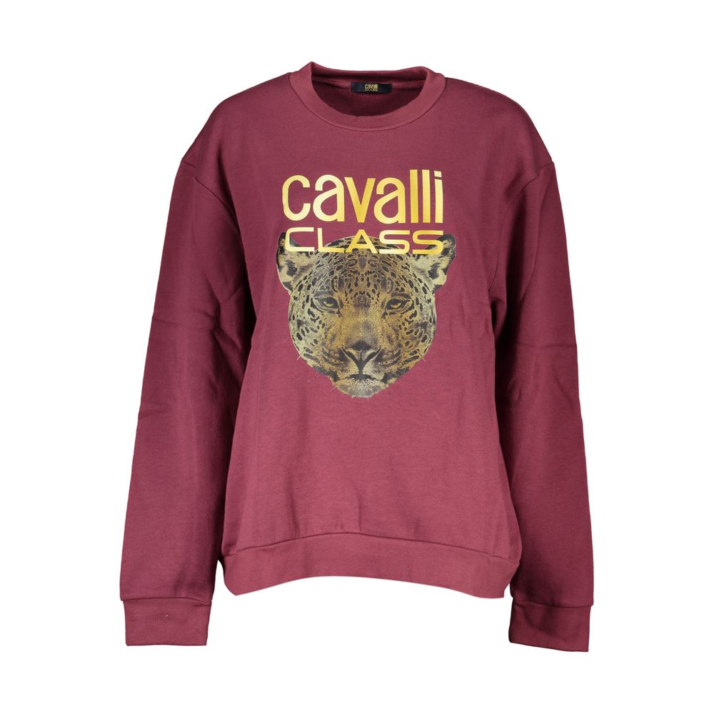 Cavalli Class Purple Cotton Women Sweater | Regal Royce
