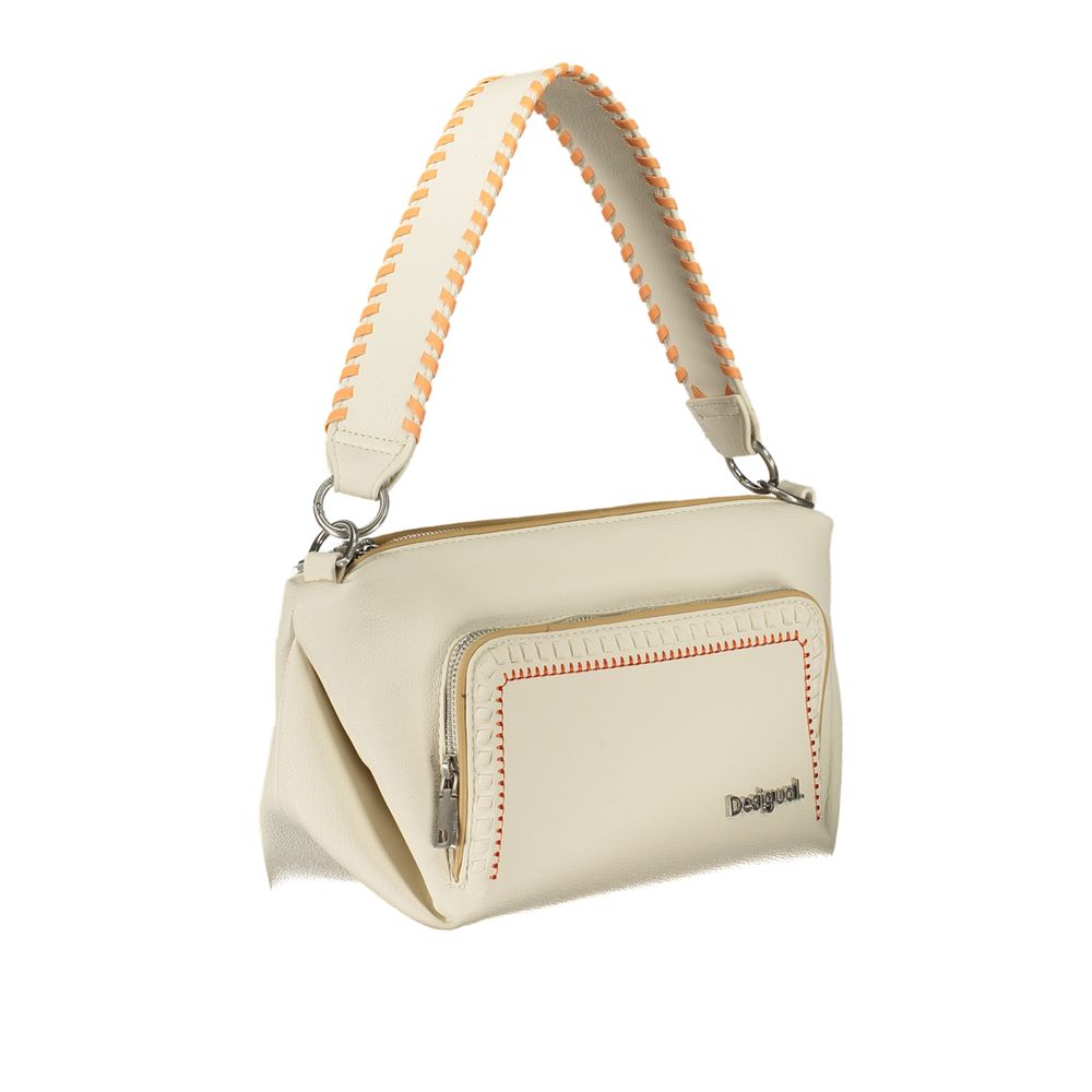 Desigual White Polyurethane Womens Handbag | Regal Royce