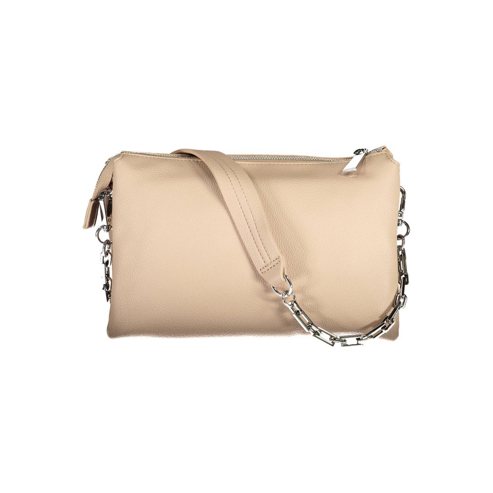 BYBLOS Beige Polyurethane Women Handbag | Regal Royce