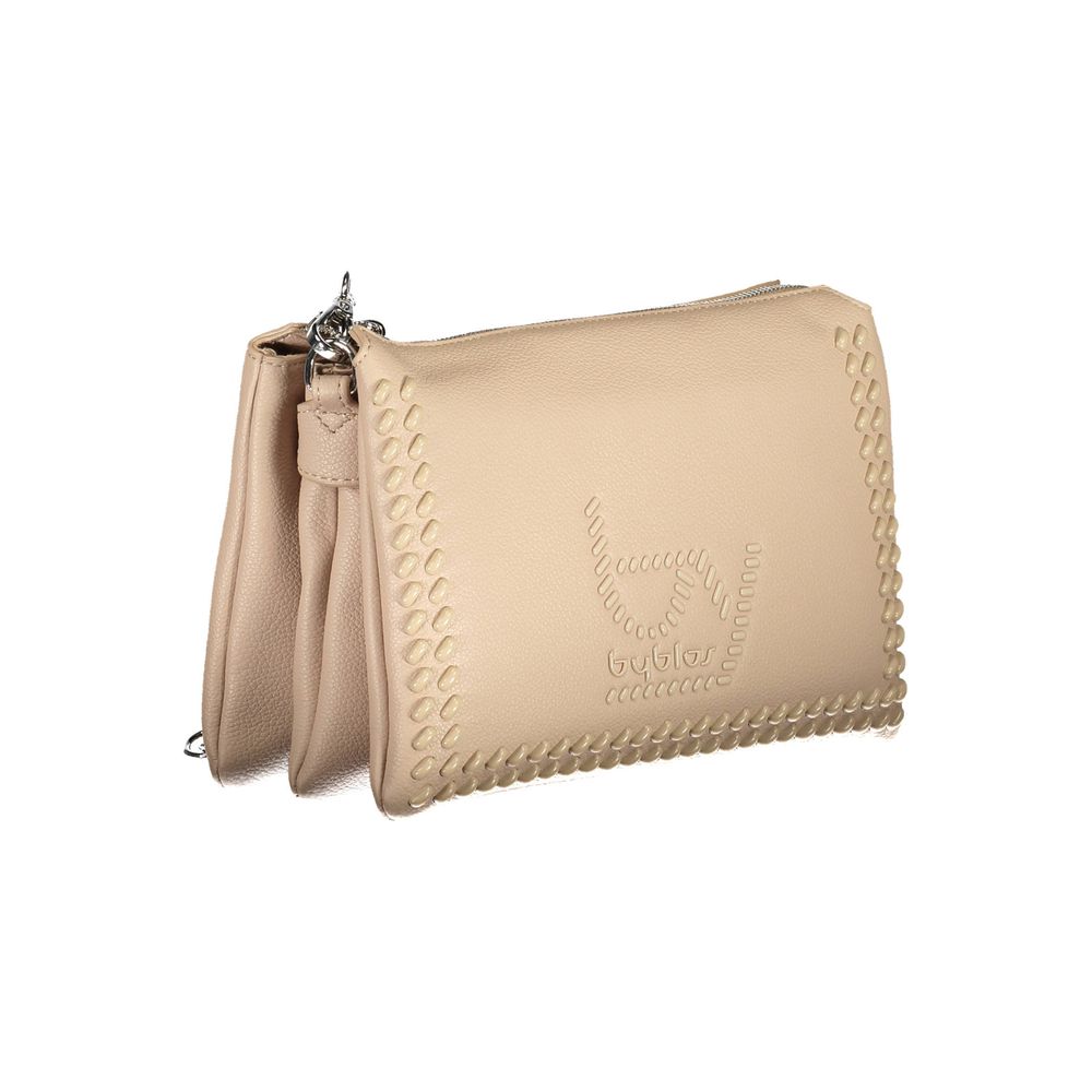 BYBLOS Beige Polyurethane Women Handbag | Regal Royce