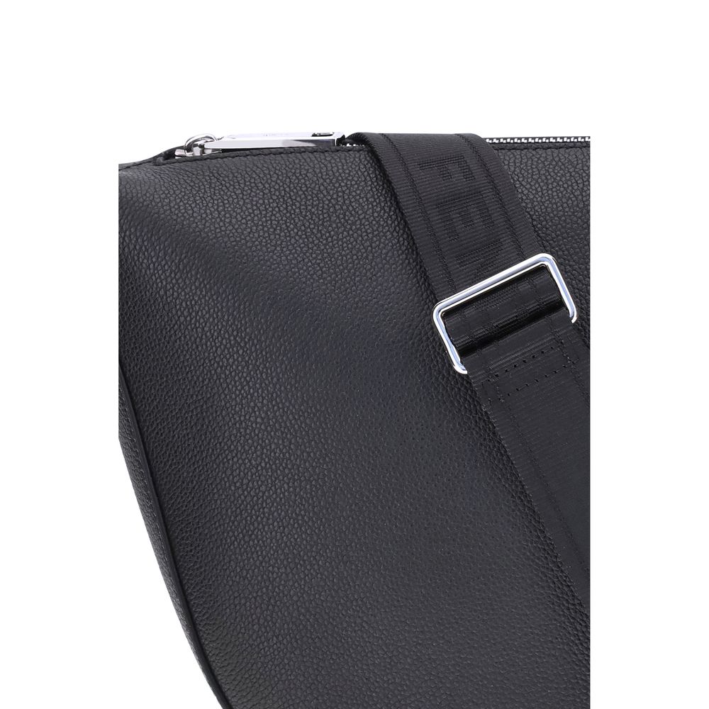 Fendi Black Calf Leather Bos Taurus Shoulder Bag | Regal Royce