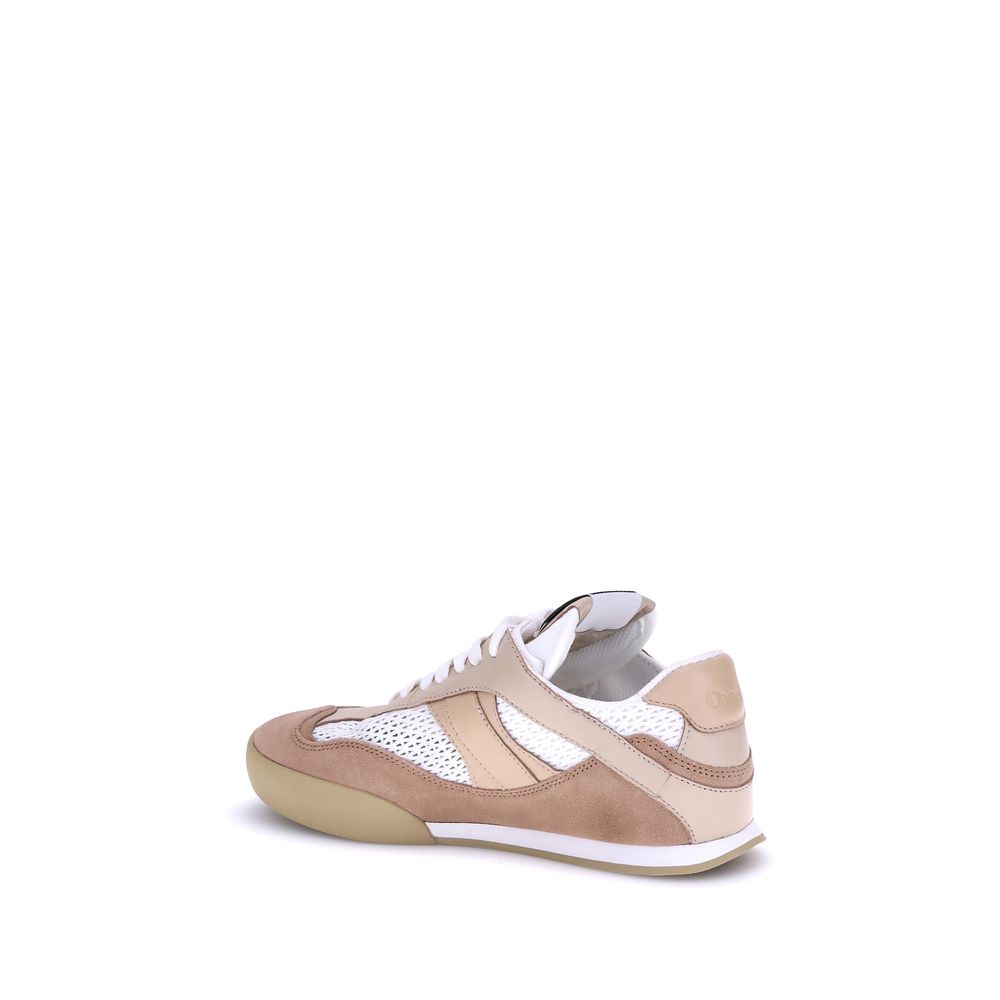 Chloé Beige Calf Leather Bos Taurus Low Top Sneakers | Regal Royce