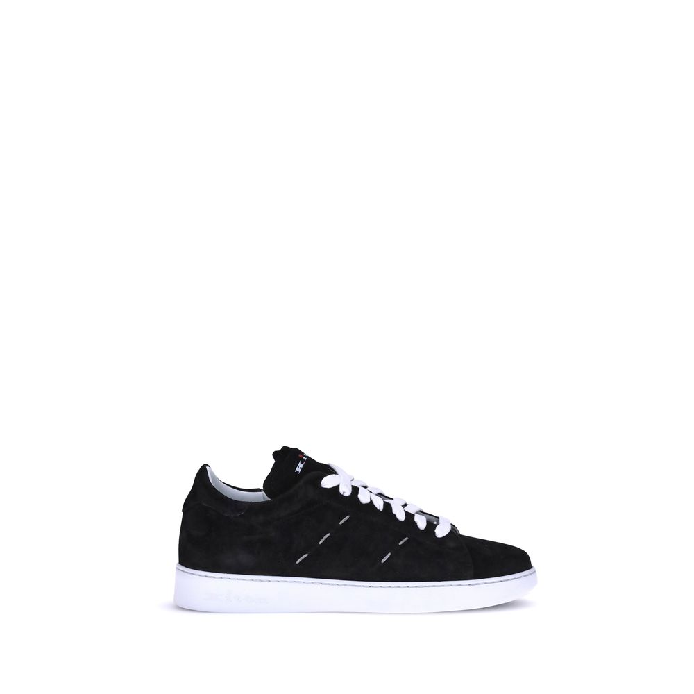 Kiton Black Rubber Low Top Sneakers | Regal Royce