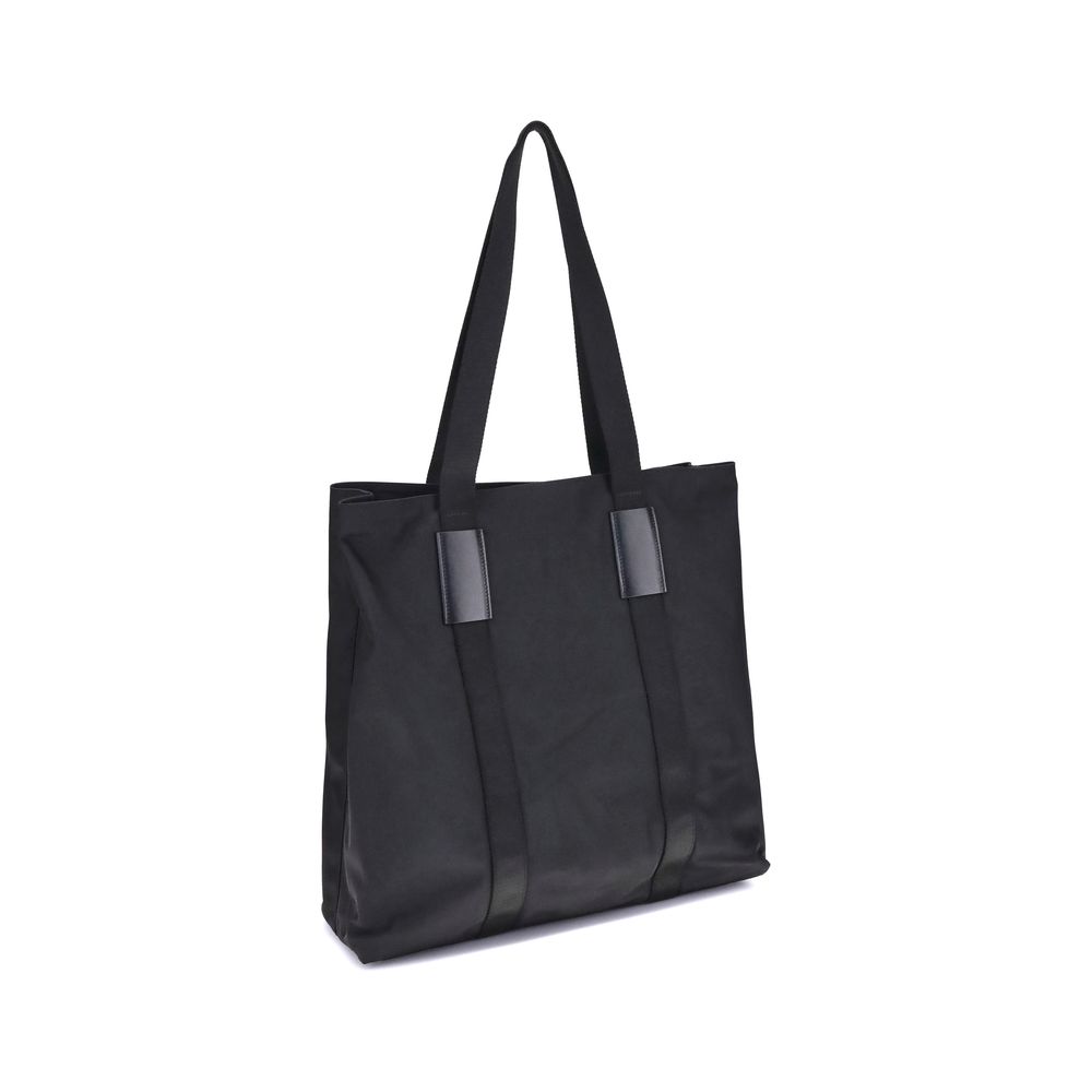 Kiton Black Nylon Handbag