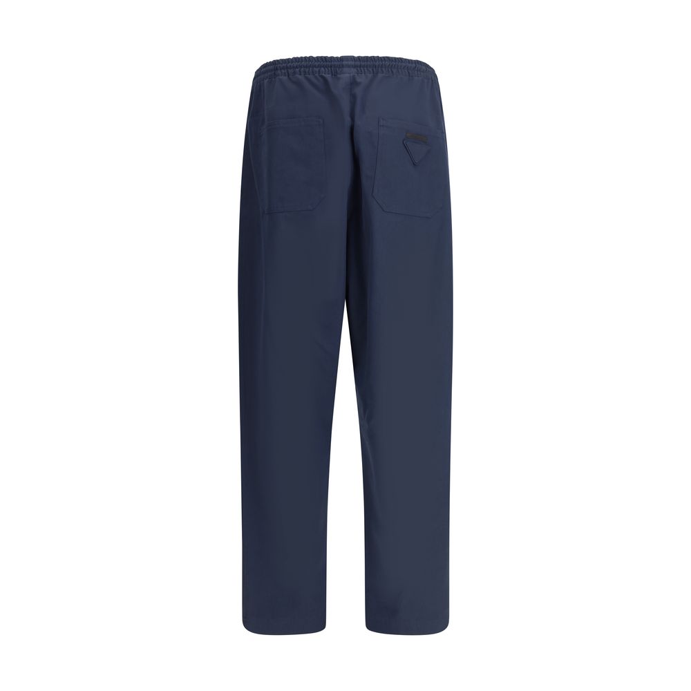 Prada Blue Cotton Casual Pants | Regal Royce