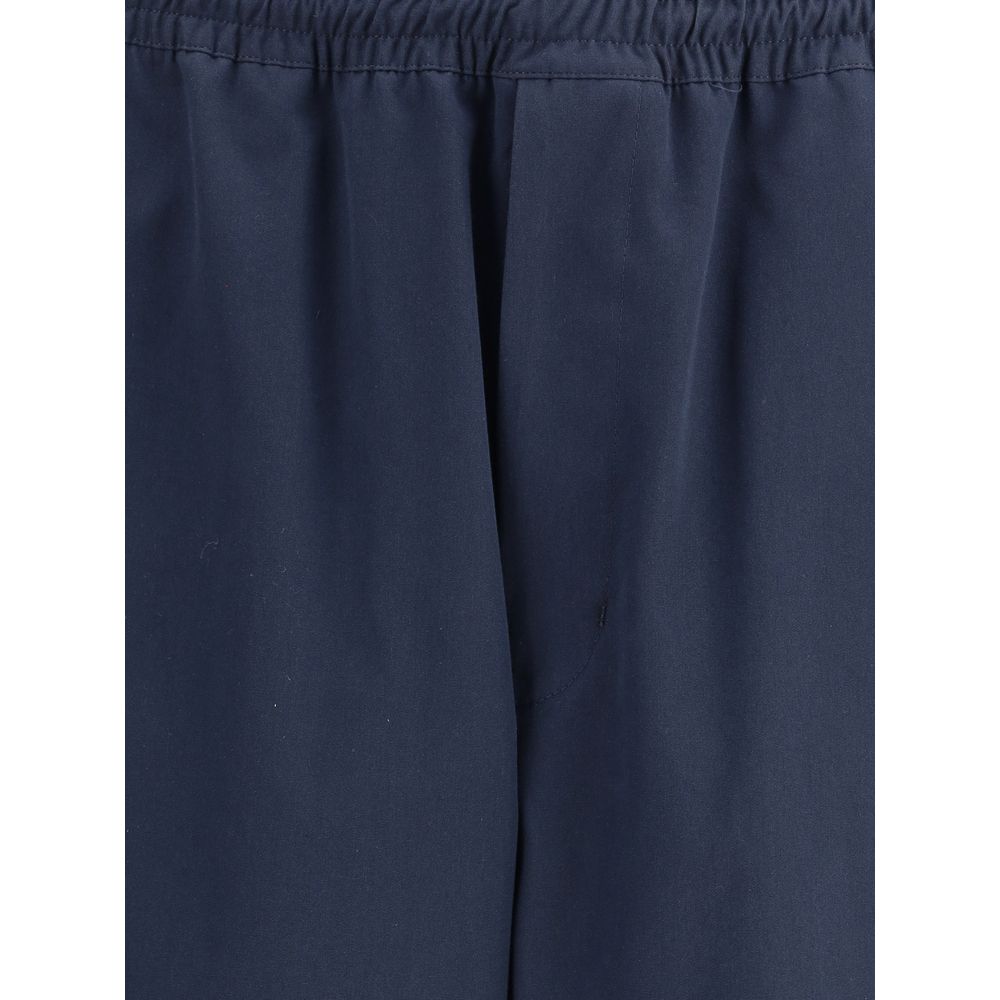 Prada Blue Cotton Casual Pants | Regal Royce