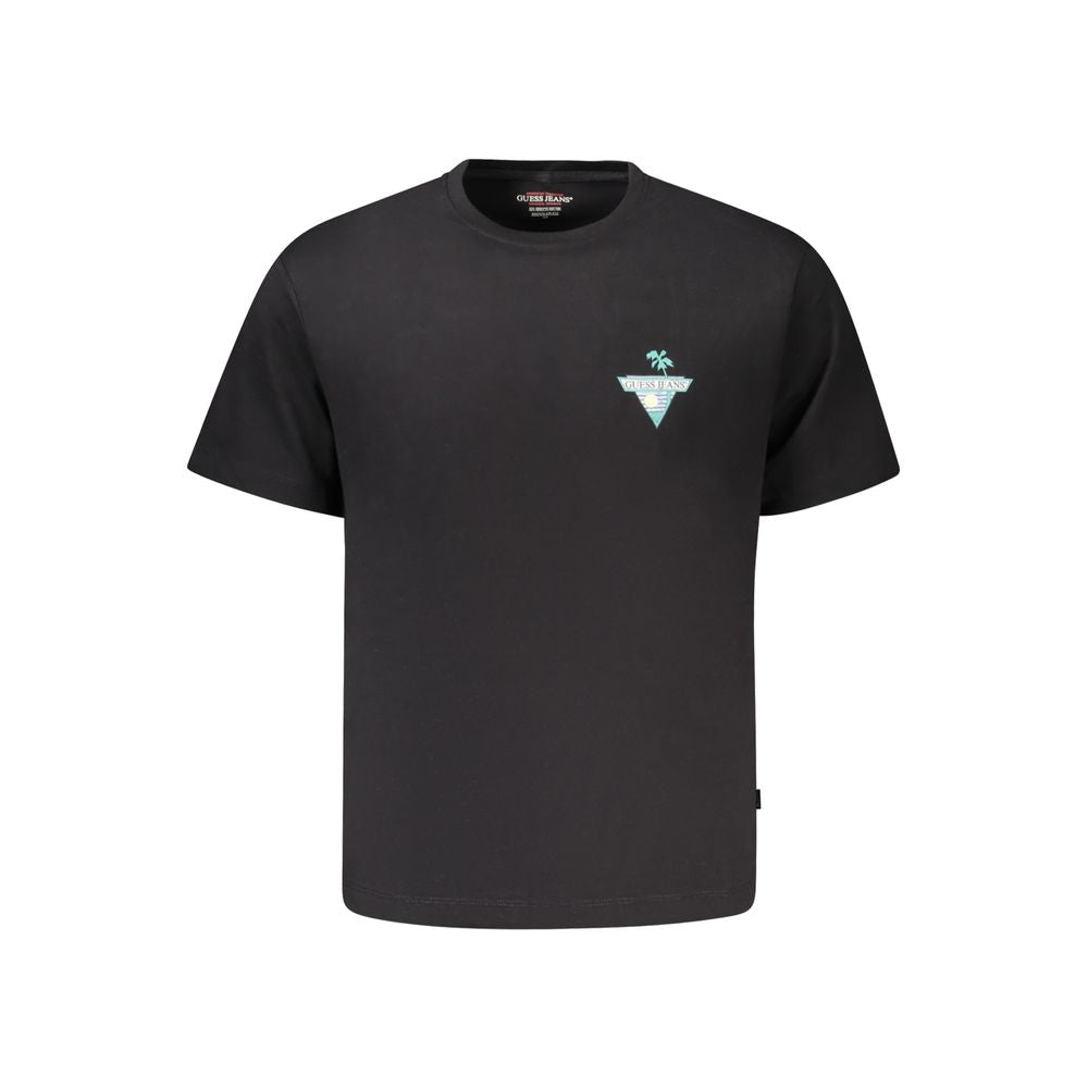 Guess Jeans Black Organic Cotton Men's T-Shirt | Regal Royce