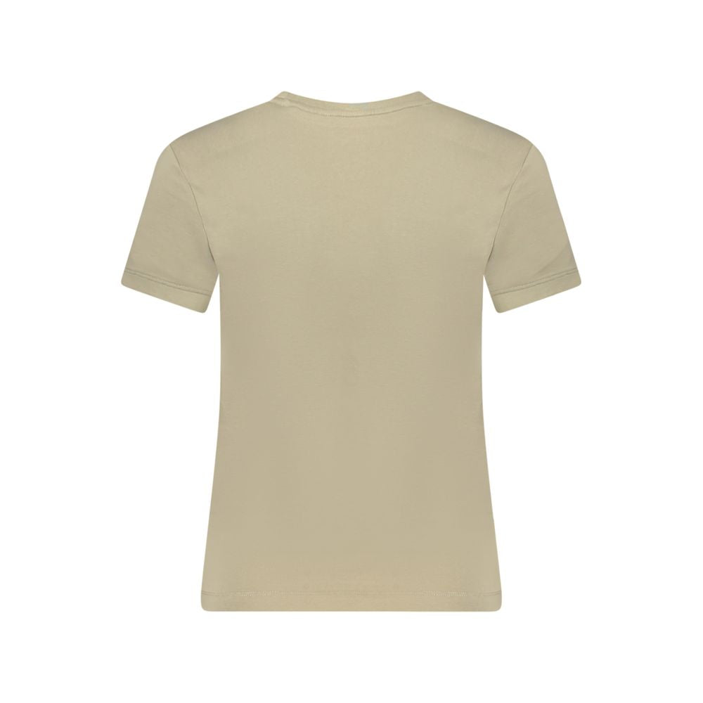 Guess Jeans Beige Cotton Women T-Shirt
