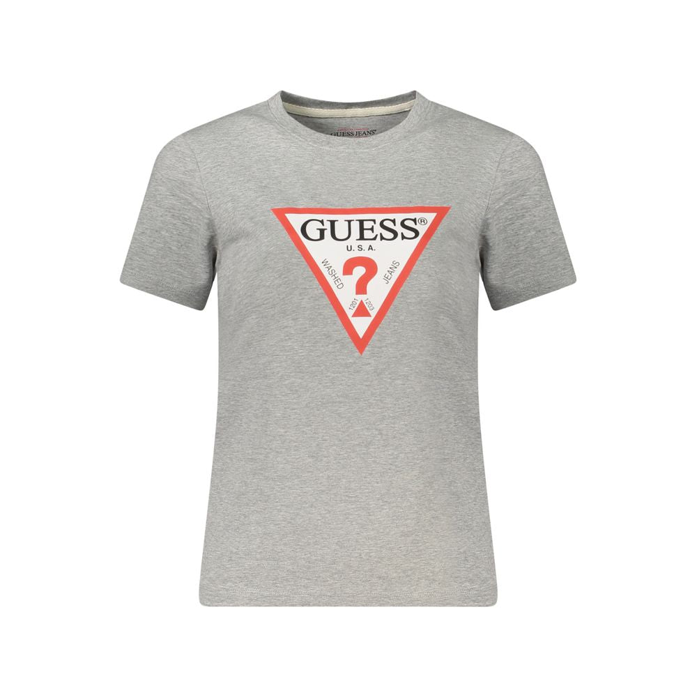 Guess Jeans Grigio Cotton Women T-Shirt | Regal Royce