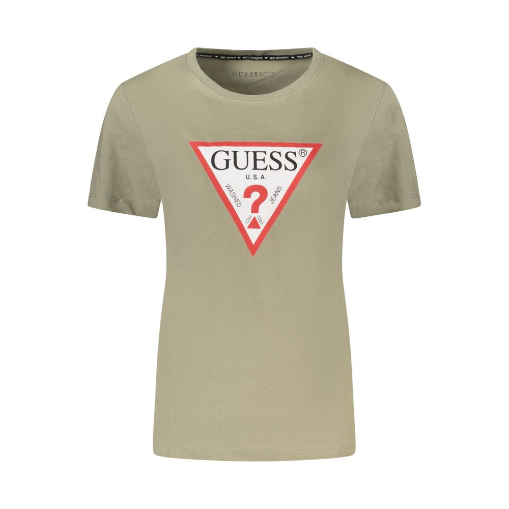 Guess Jeans Verde Cotton Women T-Shirt | Regal Royce