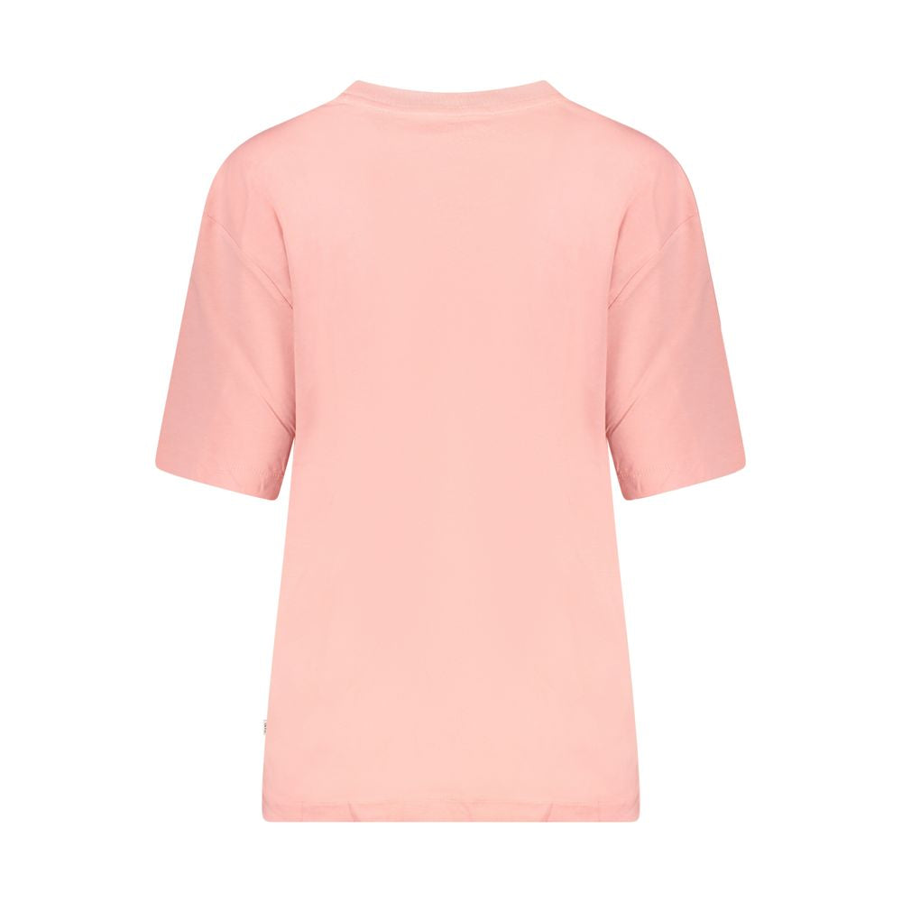 Guess Jeans Pink Organic Cotton Women T-Shirt | Regal Royce