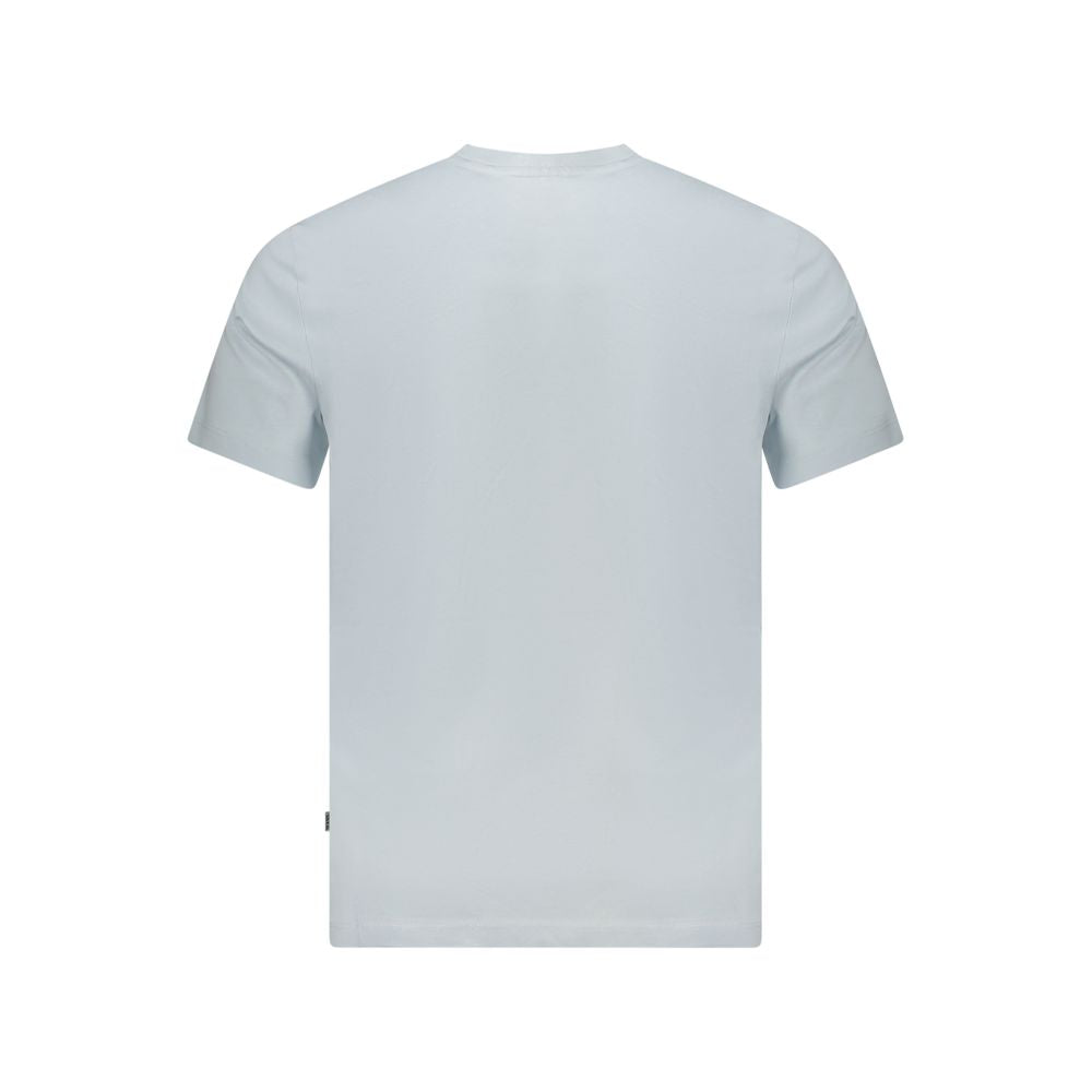Guess Jeans Azzurro Organic Cotton Men T-Shirt | Regal Royce