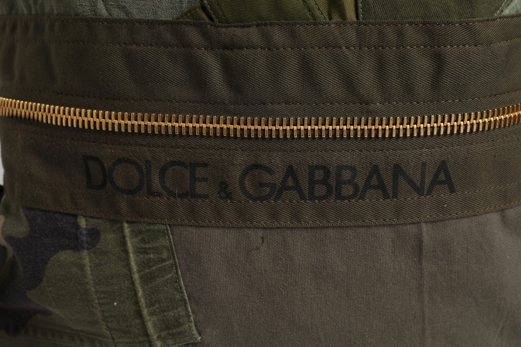 Dolce & Gabbana Military Green Patchwork Rucksack Backpack Bag | Regal Royce