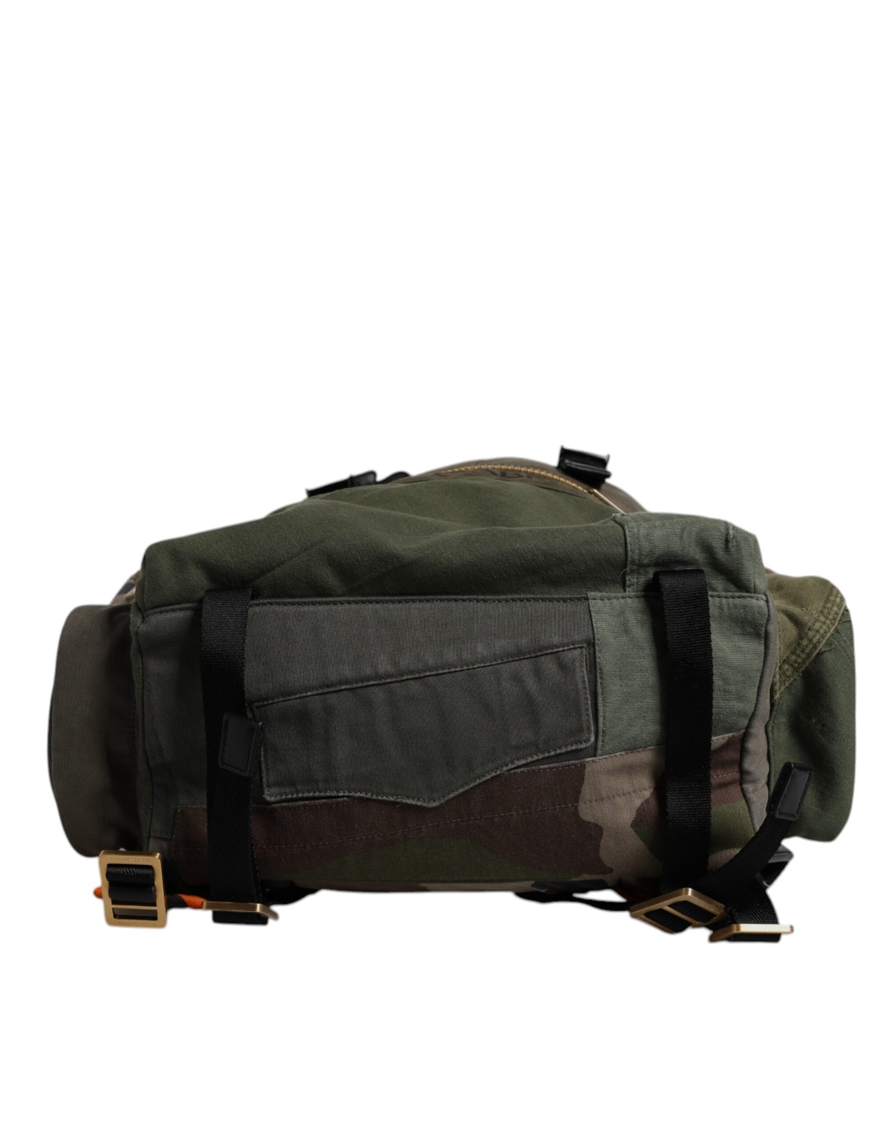 Dolce & Gabbana Military Green Patchwork Rucksack Backpack Bag | Regal Royce
