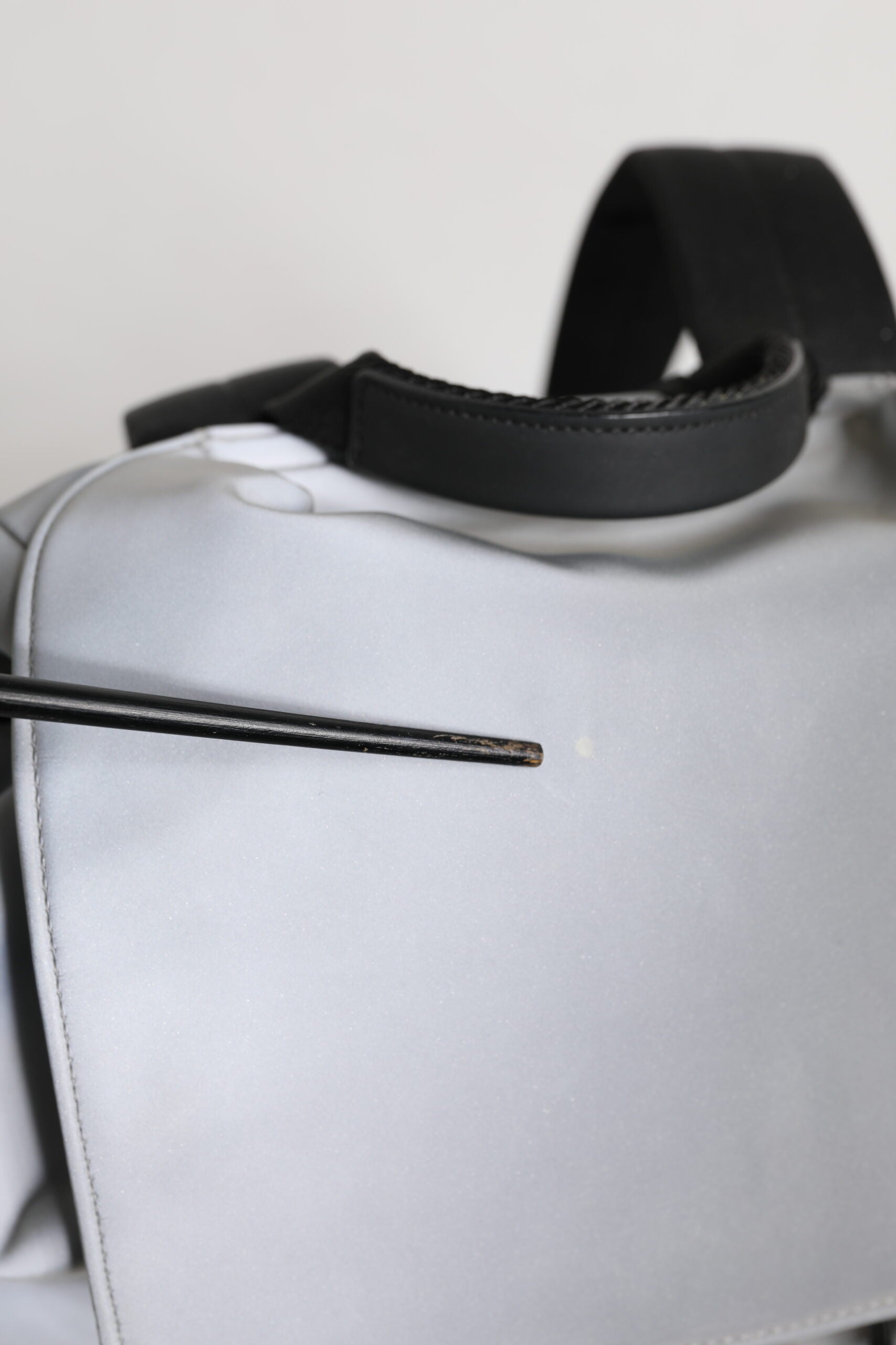 Dolce & Gabbana Gray Palermo Reflector Buckles Drawstring Backpack Bag | Regal Royce