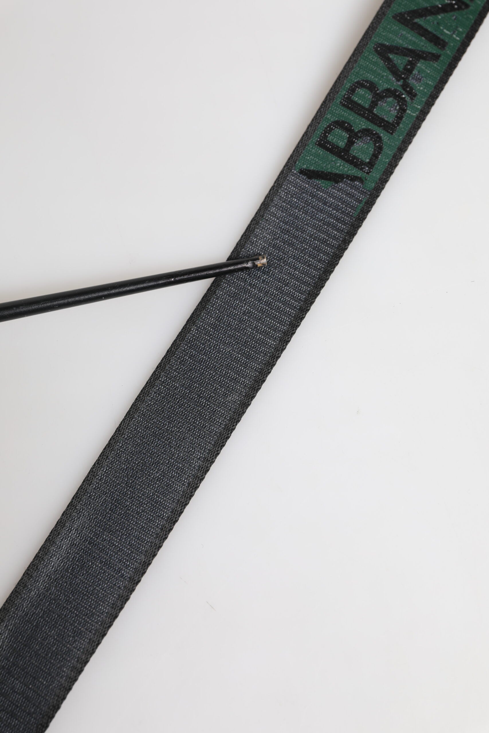Dolce & Gabbana Green Black Polyester DG Logo Buckle Belt | Regal Royce