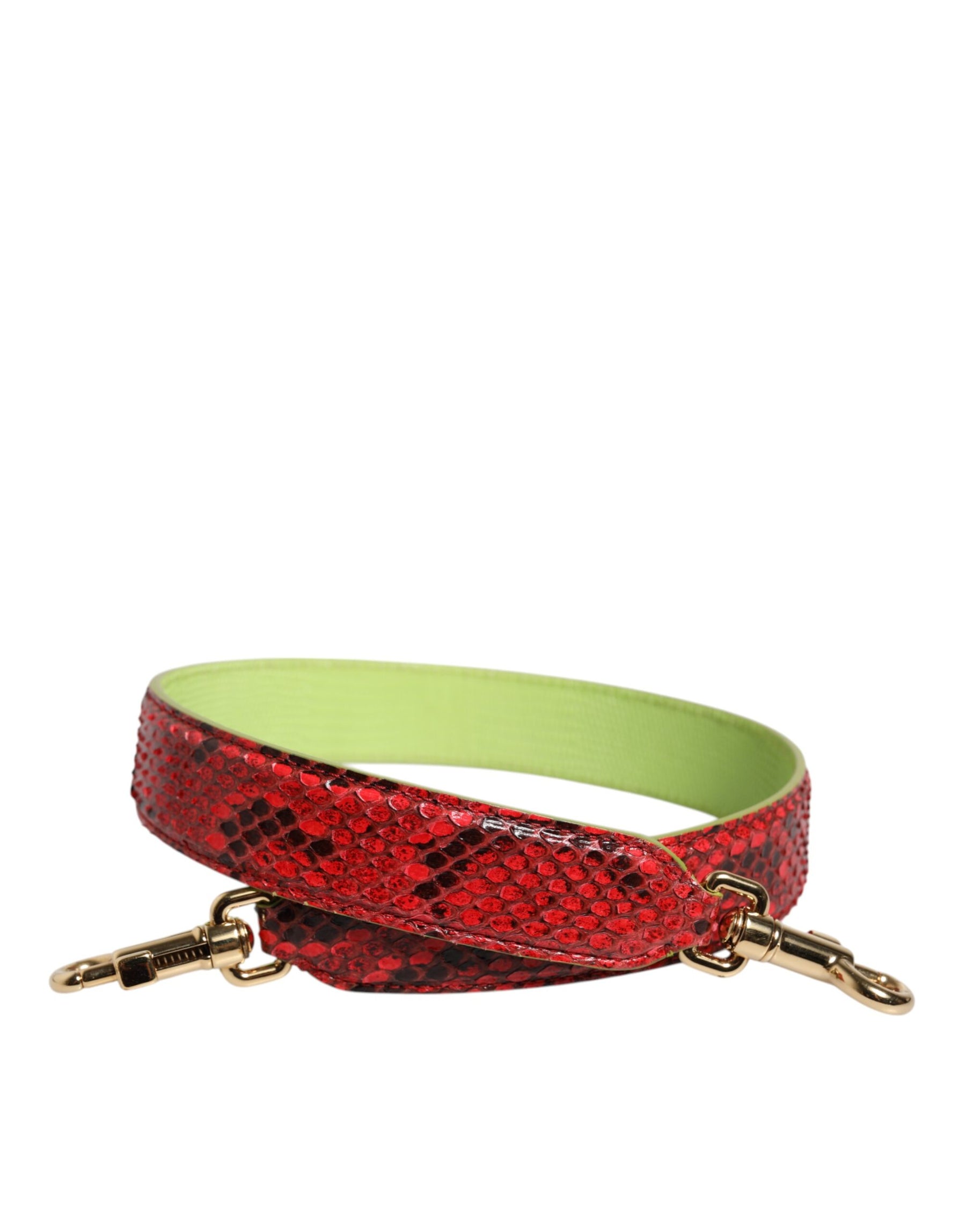 Dolce & Gabbana Red Exotic Leather Handbag Accessory Shoulder Strap | Regal Royce