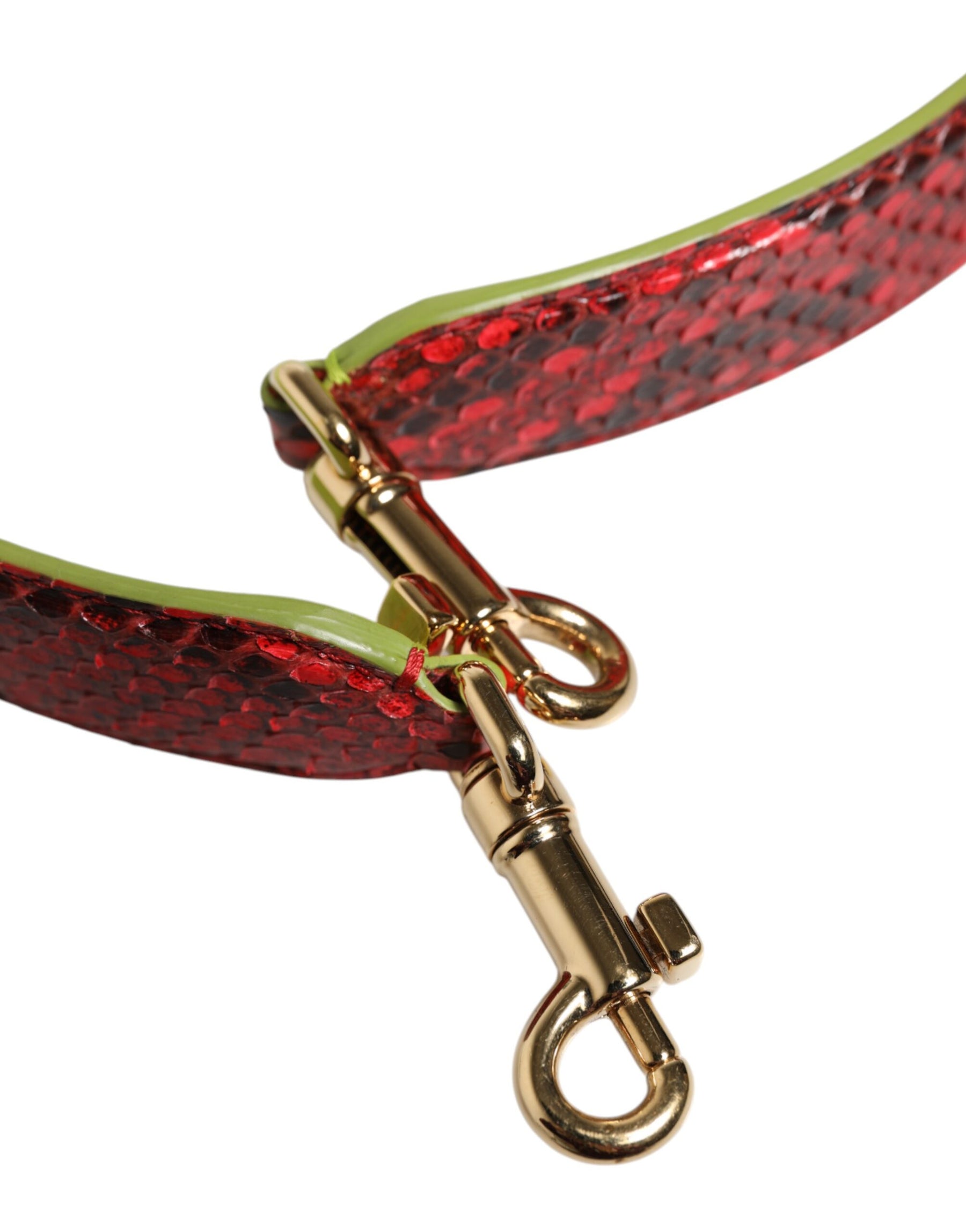 Dolce & Gabbana Red Exotic Leather Handbag Accessory Shoulder Strap | Regal Royce
