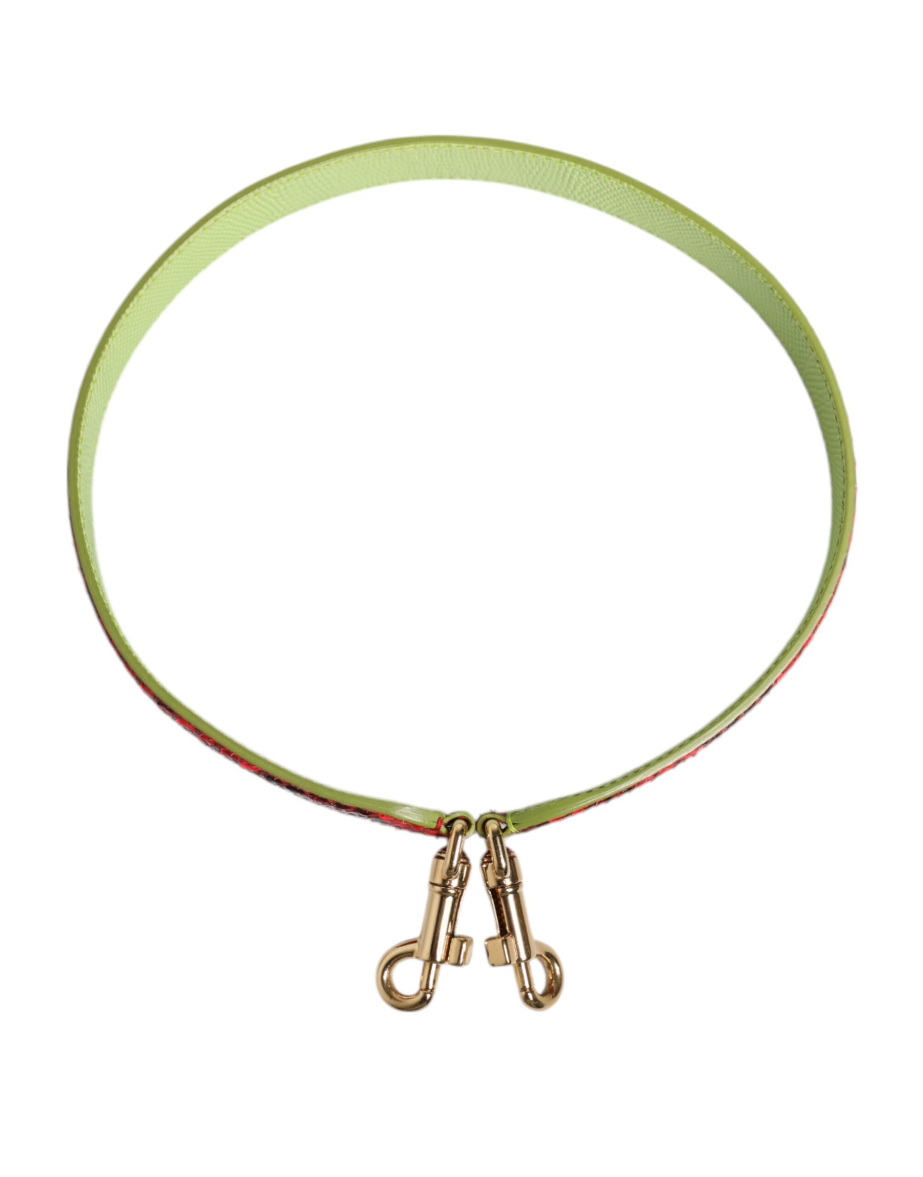 Dolce & Gabbana Red Exotic Leather Handbag Accessory Shoulder Strap | Regal Royce