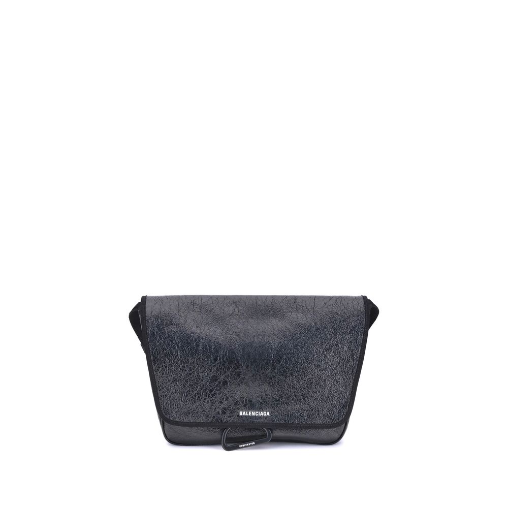 Balenciaga Black Calf Leather Bos Taurus Shoulder Bag | Regal Royce