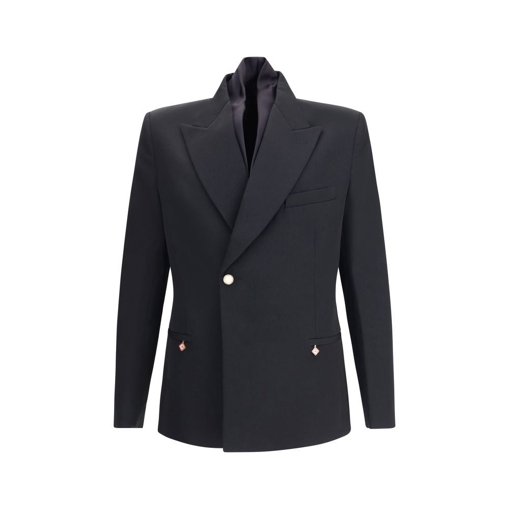 Casablanca Black Wool Blazer | Regal Royce
