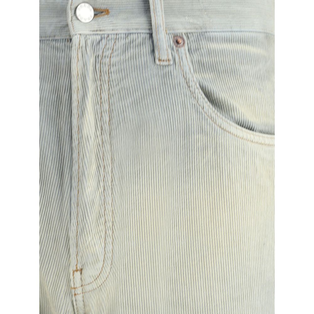 Prada Light Blue Cotton Casual Pants | Regal Royce