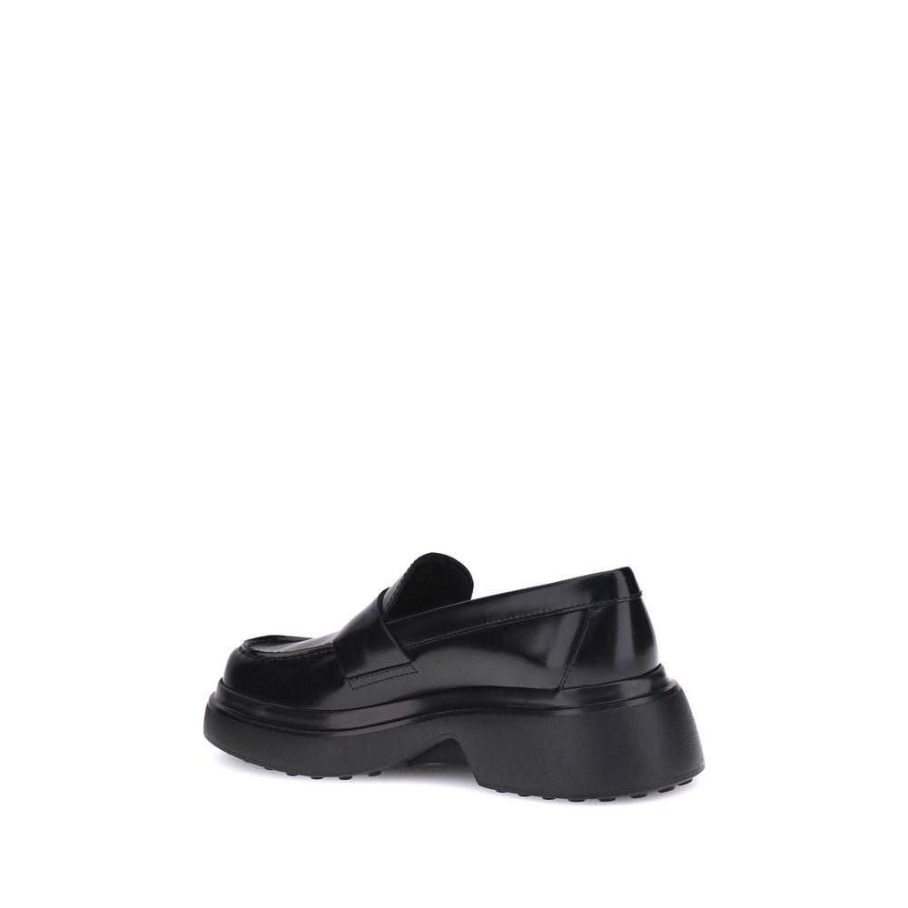 Tod's Black Rubber Platform Loafers | Regal Royce