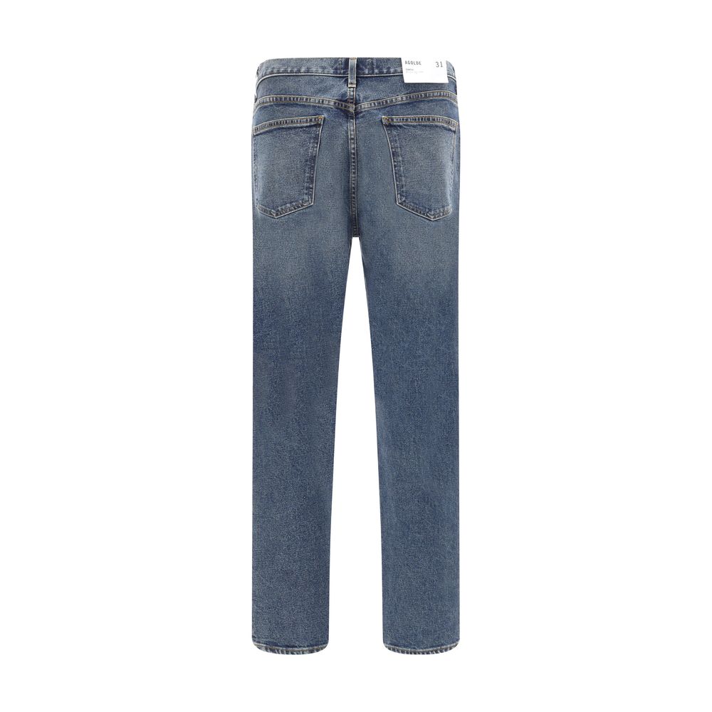 Agolde Blue Cotton Skinny Jeans | Regal Royce