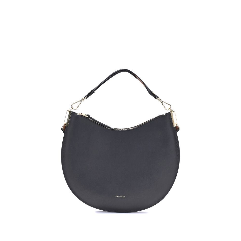 Coccinelle Black Calf Leather Bos Taurus Shoulder Bag