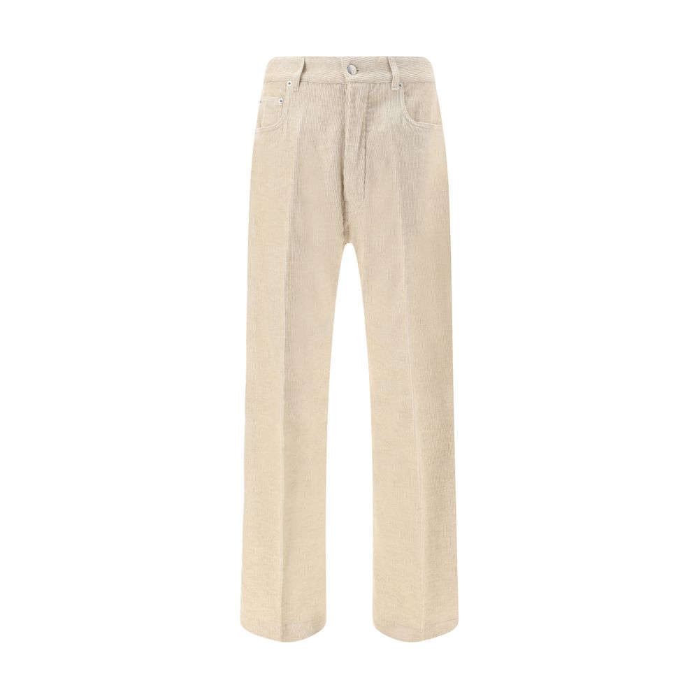 Rick Owens Beige Cotton Casual Pants | Regal Royce