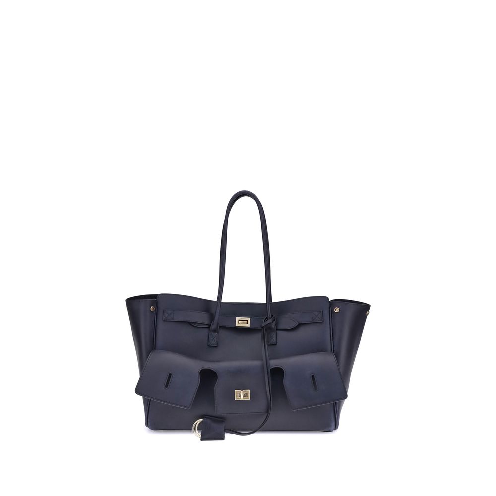 Balenciaga Blue Calf Leather Bos Taurus Shoulder Bag | Regal Royce