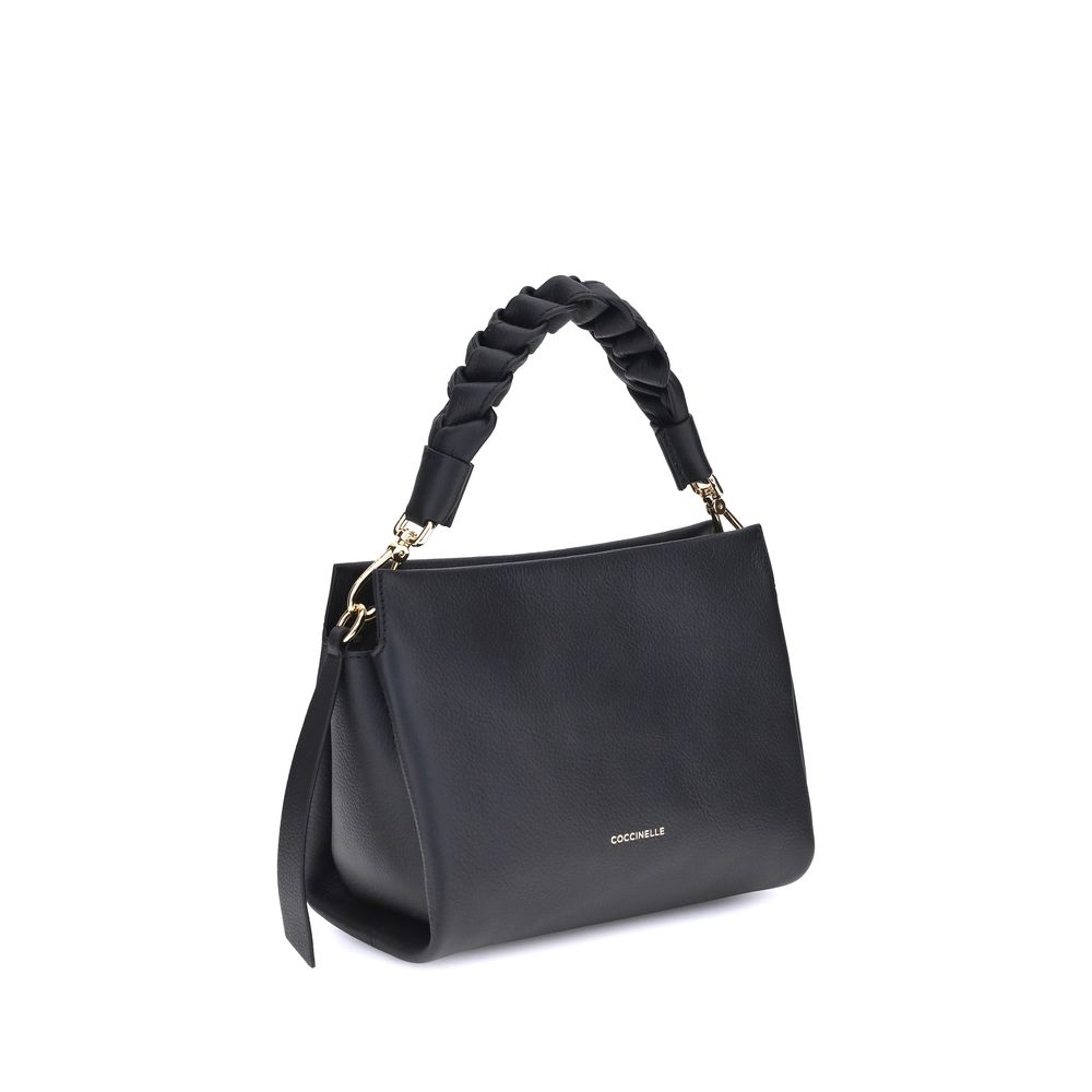 Coccinelle Black Calf Leather Bos Taurus Handbag | Regal Royce