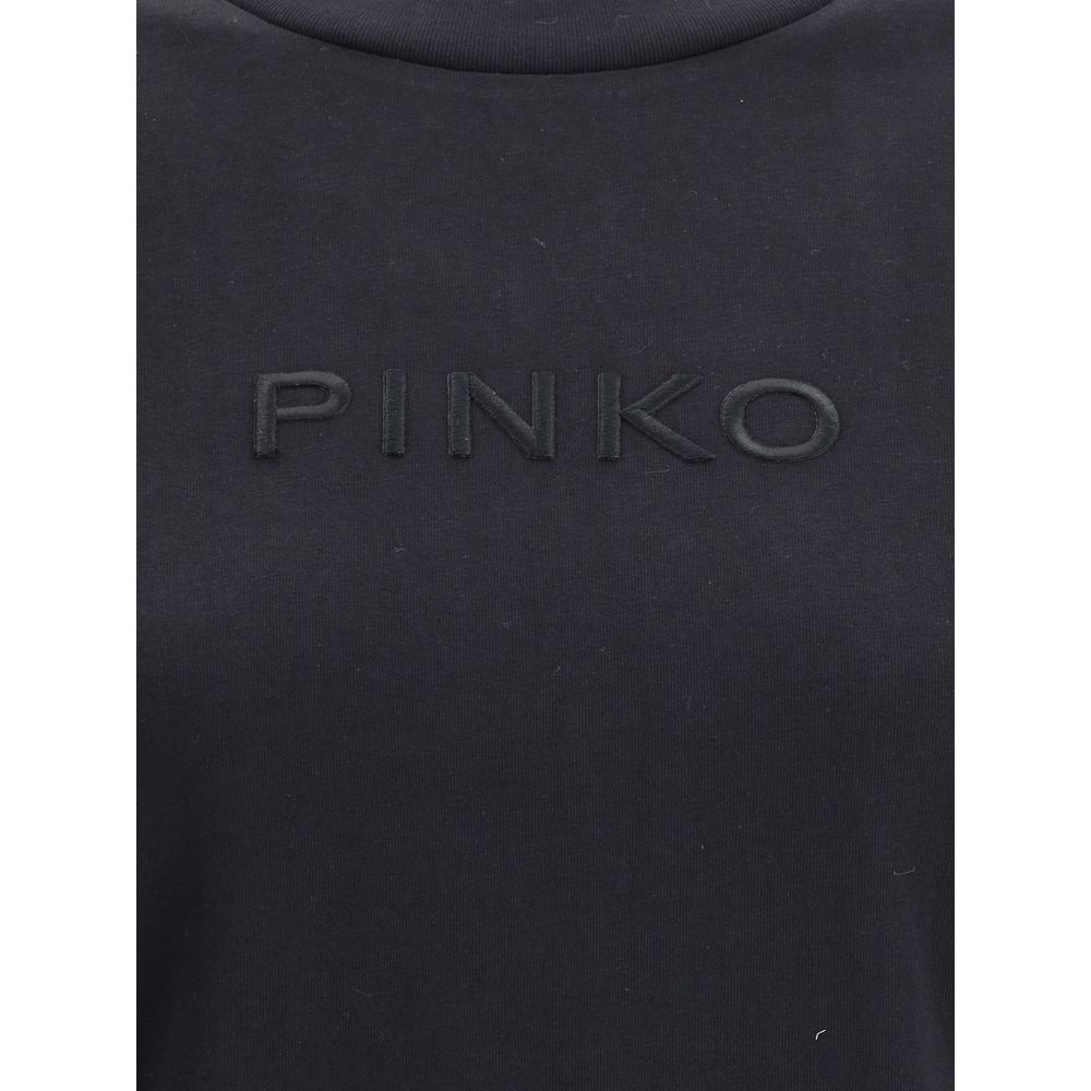 PINKO Black Cotton T-Shirt | Regal Royce