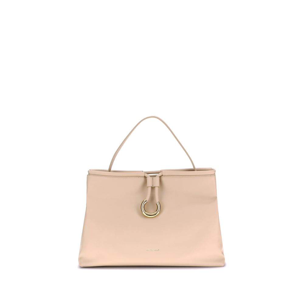Coccinelle Cream Calf Leather Bos Taurus Handbag | Regal Royce