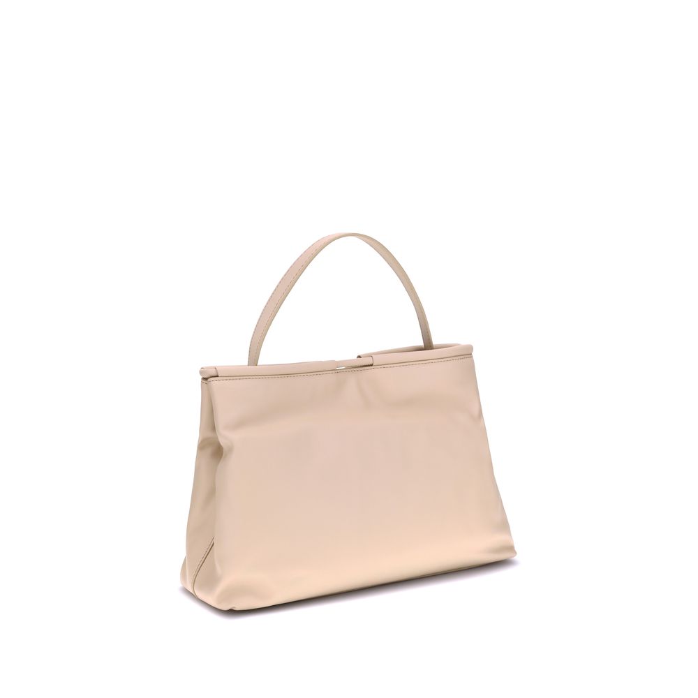 Coccinelle Cream Calf Leather Bos Taurus Handbag | Regal Royce