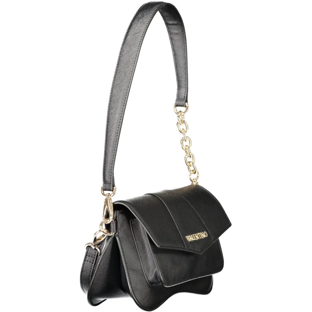 Mario Valentino Black Polyurethane Women's Bag | Regal Royce