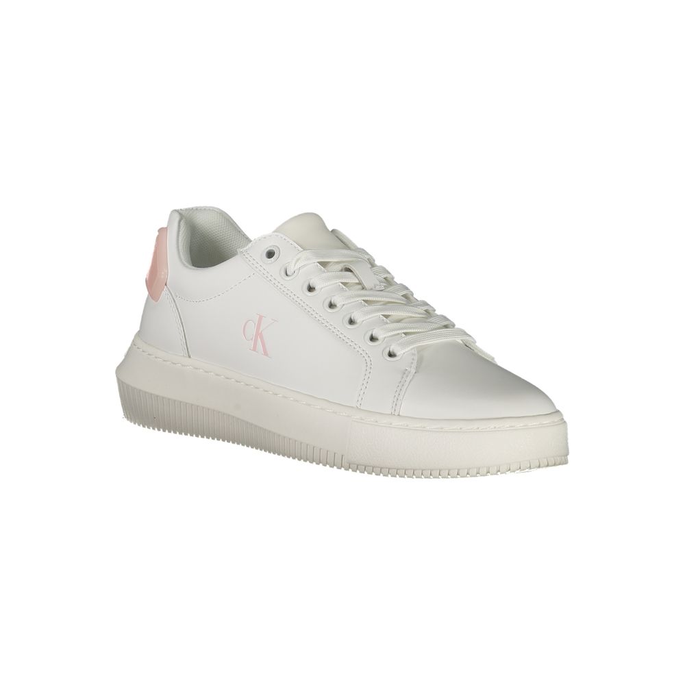 Calvin Klein White Leather Women Sneaker | Regal Royce