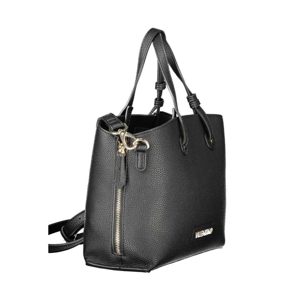 Mario Valentino Black Polyurethane Women's Bag | Regal Royce