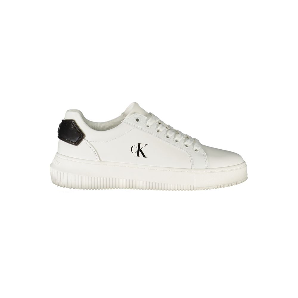 Calvin Klein Bianco Polyurethane Women Sneaker | Regal Royce