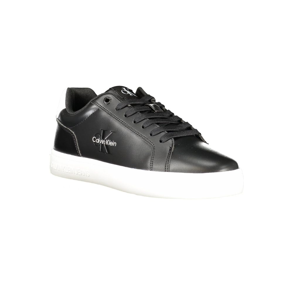 Calvin Klein Black Polyurethane Men Sneaker | Regal Royce