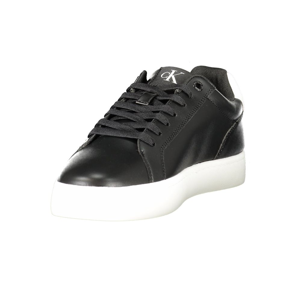 Calvin Klein Black Polyurethane Men Sneaker | Regal Royce
