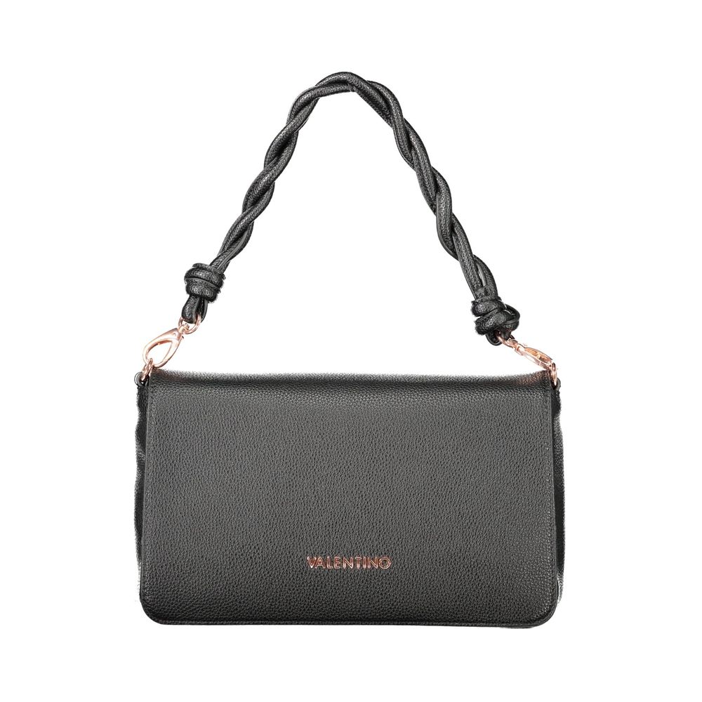 Mario Valentino Black Polyurethane Women's Bag | Regal Royce