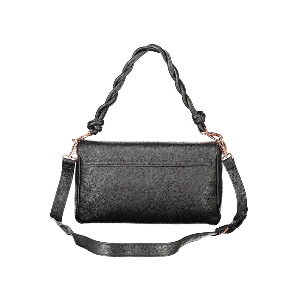 Mario Valentino Black Polyurethane Women's Bag | Regal Royce