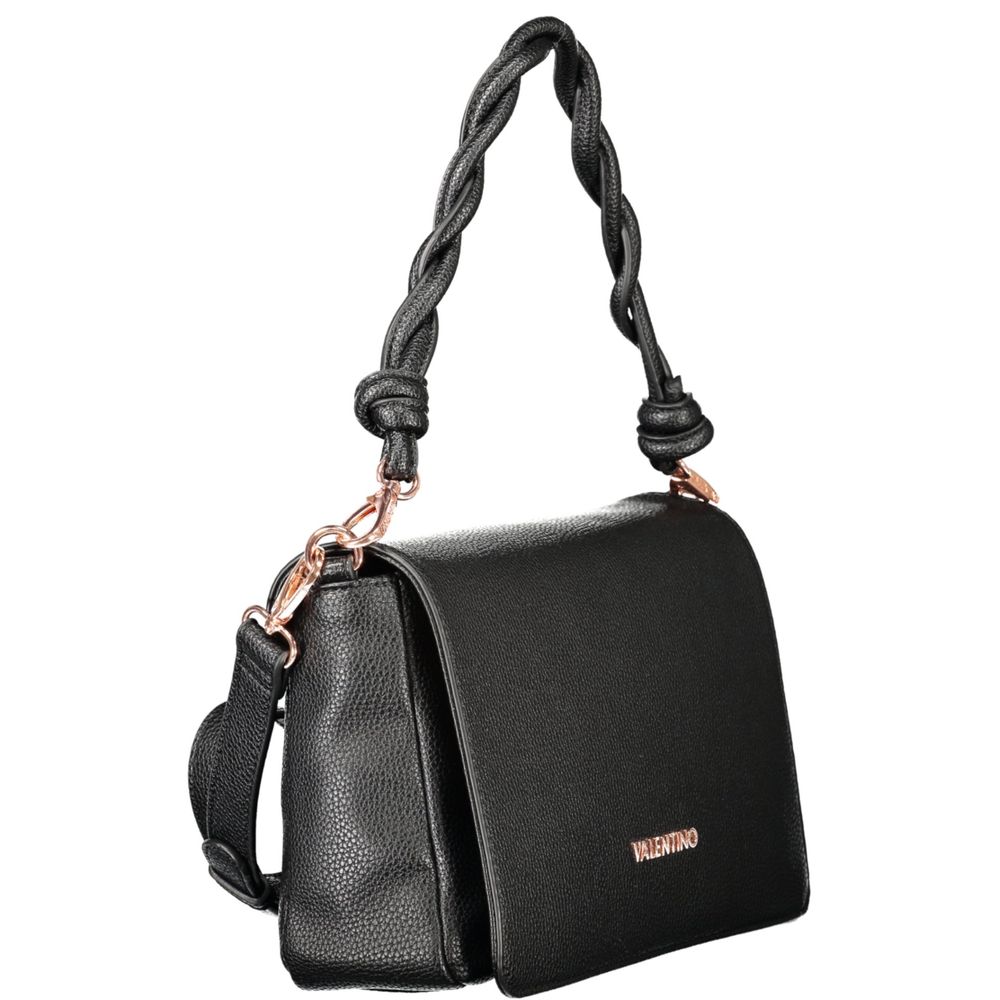 Mario Valentino Black Polyurethane Women's Bag | Regal Royce